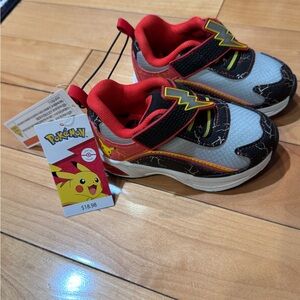 Pokemon Kids Sneakers - Red, Black, and White